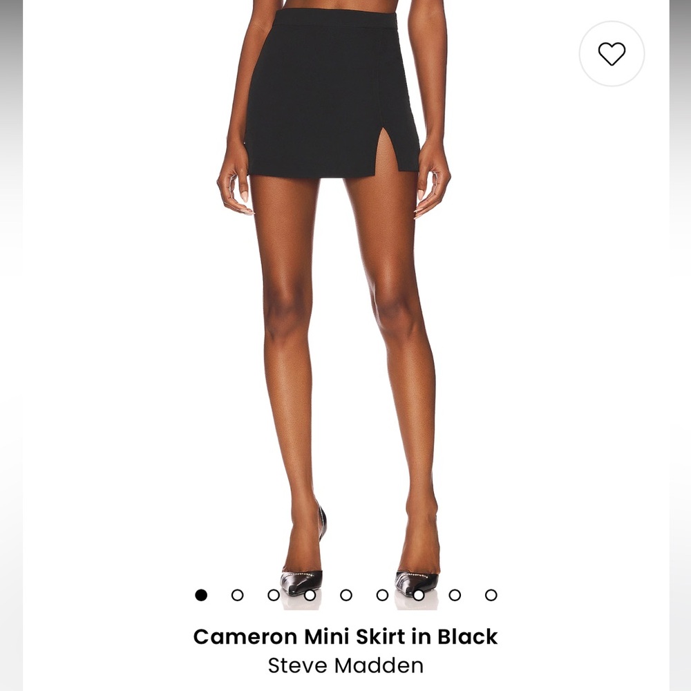 Black size 8 Steve Madden Mini Skirt